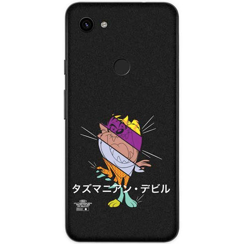 Looney Tunes Tasmanian Devil Sliced Juxtapose Google Pixel 3a XL Skin